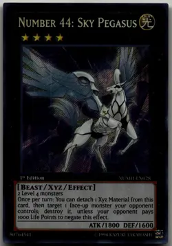Number 44: Sky Pegasus Secret Rare Number Hunters NUMH-EN028 LP - Image 1