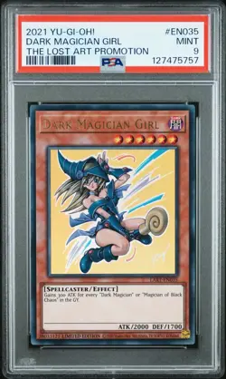 Yu-Gi-Oh! Dark Magician Girl LART-EN019 Limited Edition PSA 9 Yugioh - Image 1