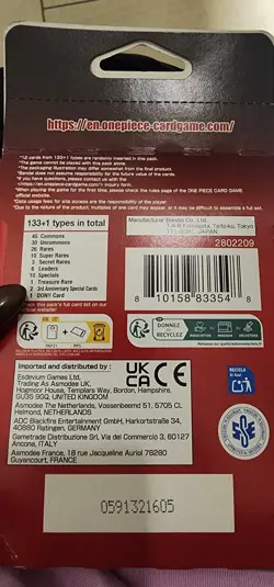 One Piece OP-13 CARRYING ON HIS WILL Sleeved Booster Pack - English Version! - Image 2
