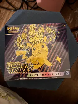 Pokemon TCG: Surging Sparks Elite Trainer Box / ETB! New, Sealed, In Hand Now! - Image 1