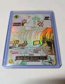 One Piece CCG OP15-116 Gum-Gum Golden Rifle Manga Alt Art - Image 1