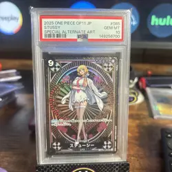 Special Alternate Art Stussy One Piece 2025 OP11 Japanese SP OP07-085 SR PSA 10 - Image 1