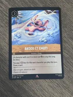 Akood Et Emuti (Cold Foil) Rare Lorcana Winterspell Disney 29/204 English Set 11 - Image 1