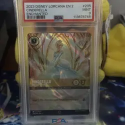 Disney Lorcana Cinderella Ballroom Sensation Floodborn Enchanted #205 PSA 9 - Image 1