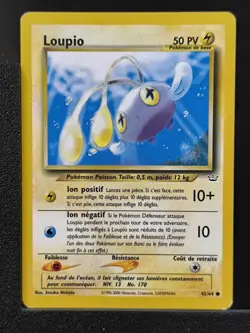 Carte Pokemon Loupio 42/64 Edition 2 Ed 2 Neo Revelation Wizards FR 9 - Image 2