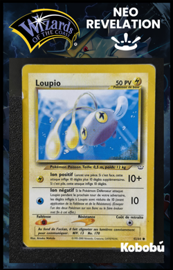 Carte Pokemon Loupio 42/64 Edition 2 Ed 2 Neo Revelation Wizards FR 4 - Image 1
