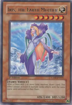 Yugioh Iris, The Earth Mother CDIP-EN025 Rare LP - Image 1