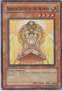 Yugioh Barrier Statue Of The Heavens CDIP-EN023 Common LP - Image 1