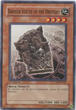 Yugioh Barrier Statue Of The Drought CDIP-EN022 Common LP - Image 1