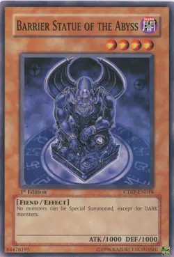 Yugioh Barrier Statue Of The Abyss CDIP-EN018 Common LP - Image 1