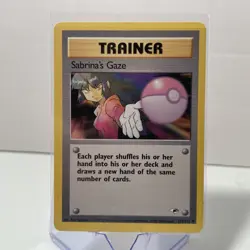 Pokemon Gym Heroes Card 125/132 Sabrina's Gaze lp - Image 1
