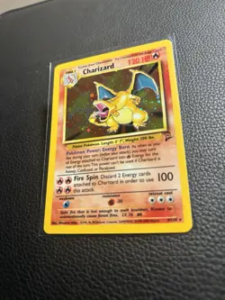 Pokemon Base Set 2 Charizard Holo Rare Card 4/130 LP Condition - Image 2