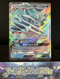 Pokemon Card Alolan Sandslash GX SM236 Black Star Promo Holo Rare NM - Image 1
