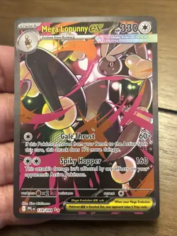 Mega Lopunny ex 128/094 SIR Full Art Holo Pokemon TCG Phantasmal Flames Rare NM - Image 1