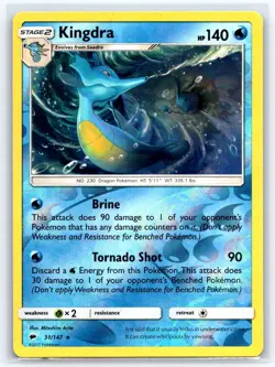 POKEMON REVERSE FOIL SM - Burning Shadows #31/147 Kingdra - Image 1