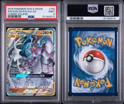 Pokemon TCG Arceus & Dialga & Palkia GX 156/236 Cosmic Eclipse Ultra Rare - Image 3