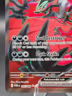 Yveltal Ex 105/088 ENGLISH Perfect Order POR Full Art Pokemon TCG NM - Image 4