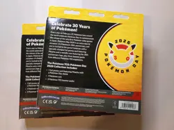 LOT OF 2 Pokemon Day 2026 Collection Box New SEALED - 30th Anniversary Pikachu - Image 4