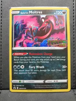 Galarian Moltres (Prerelease) Sword & Shield Promo SWSH125 Pokemon TCG - Image 1
