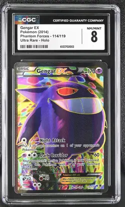 GENGAR EX Phantom Forces Holo Full Art #114 CGC 8 Pokemon [Nostalgium] - Image 1