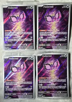 Pokemon TCG Pecharunt #129 Sealed Set of 4 Exclusive SVP ETB Promo Mint Centered - Image 1