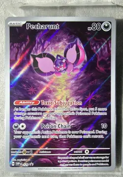Pokemon TCG Pecharunt #129 Sealed Set of 4 Exclusive SVP ETB Promo Mint Centered - Image 2