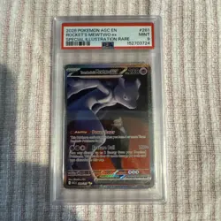 2026 POKEMON ASC SPECIAL ILLUSTRATION RARE #281 TEAM ROCKET'S MEWTWO EX PSA 9 - Image 1
