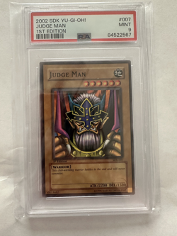 Yugioh 2002 Judge Man 1st Ed SDK #007 PSA 9 MINT - Image 1