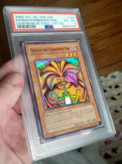 Yu-Gi-Oh 2002 Exodia Forbidden One LOB-124 1st Edition PSA 6 - Image 4