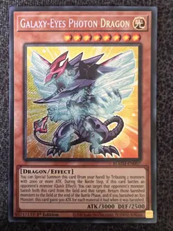 Yugioh Galaxy-Eyes Photon Dragon BLMM-EN007 Secret Rare 1st Edition NM - Image 1