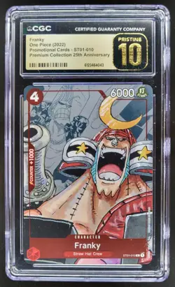 2022 ONE PIECE FRANKY PROMO 25TH ANN ST01-010 CGC 10 PRISTINE A PT - Image 1
