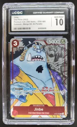 2022 ONE PIECE JINBE MANGA ALT ART ST01-005 CGC 10 A PT - Image 1
