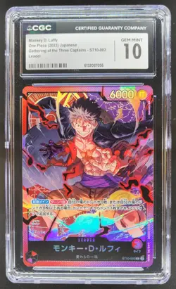 2023 ONE PIECE JP MONKEY D. LUFFY LEADER ST10-002 CGC 10 RC7 - Image 1