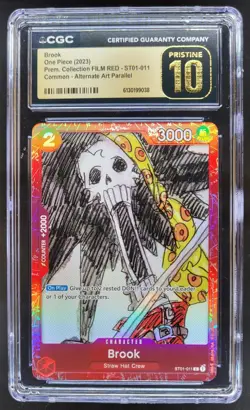 2023 ONE PIECE BROOK FILM RED ALT ART ST01-011 CGC 10 PRISTINE B PT - Image 1