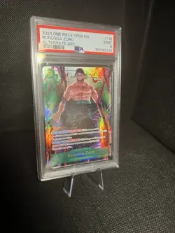 Roronoa Zoro SEC Alt Art PSA 9 OP06-118 One Piece TCG Wings of the Captain - Image 1