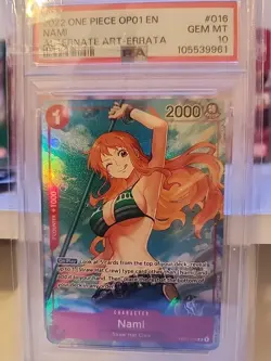 PSA 10 Nami (Parallel) OP01-016 Romance Dawn Foil - Image 1