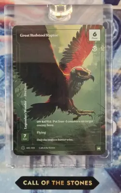 Wonders of the First, CotS - Great Redstool Raptor 021/402 Mythic, Formless foil - Image 1