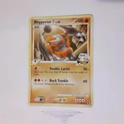 Rhyperior E4 32/111 - 2009 Rare Rising Rivals NM-LP Pokemon Card - Image 3