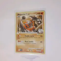 Rhyperior E4 32/111 - 2009 Rare Rising Rivals NM-LP Pokemon Card - Image 4