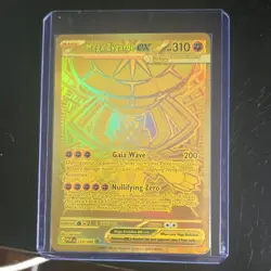 Pokemon Mega Zygarde EX Full Art Gold Secret Rare 124/088 Holo Card 2016 - Image 1