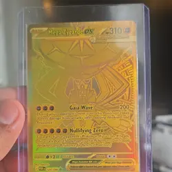 Pokemon Mega Zygarde EX Full Art Gold Secret Rare 124/088 Holo Card 2016 - Image 3