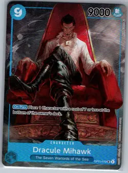 Dracule Mihawk (Alt Art) OP01-070 English Romance Dawn - One Piece Card - NM - Image 1