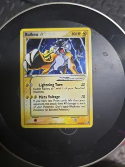 Raikou Gold Star Holo Card 114/115 Unseen Forces NM-LP Condition - Image 1