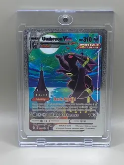 Pokemon 2022 SILVER UMBREON-Vmax Card DARK SIGNAL mint+ IN CASE. - Image 1