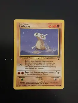 Pokemon Cubone Base Set 2 Vintage Card #70/130 Wotc 2000 - Image 1