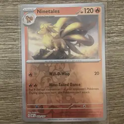 Pokemon TCG NMT Ninetales 029/197 SV03: Obsidian Flames Reverse Holo Card - Image 1
