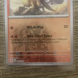 Pokemon TCG NMT Ninetales 029/197 SV03: Obsidian Flames Reverse Holo Card - Image 3