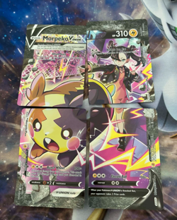 Pokemon Morpeko V-Union 4 Card Set SWSH287 SWSH288 SWSH289 SWSH290 Promo NM/Mint - Image 1