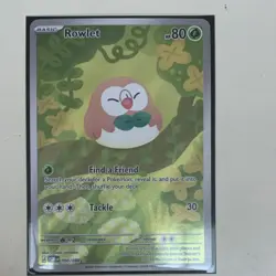 Pokemon Rowlet Regular Card POR 090/088 Basic 80 HP 30 Attack English - Image 1