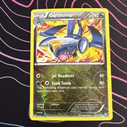Garchomp 91/124 Cracked Ice Holo Rare (Deck Exclusives) Pokemon Card 2012 LP - Image 1